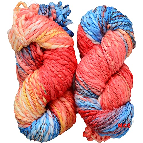 Image of Knitting Yarn Thick Chunky Wool, Sumo Opal 200 GMS Best Used with Knitting Needles-HJ Art-HCB