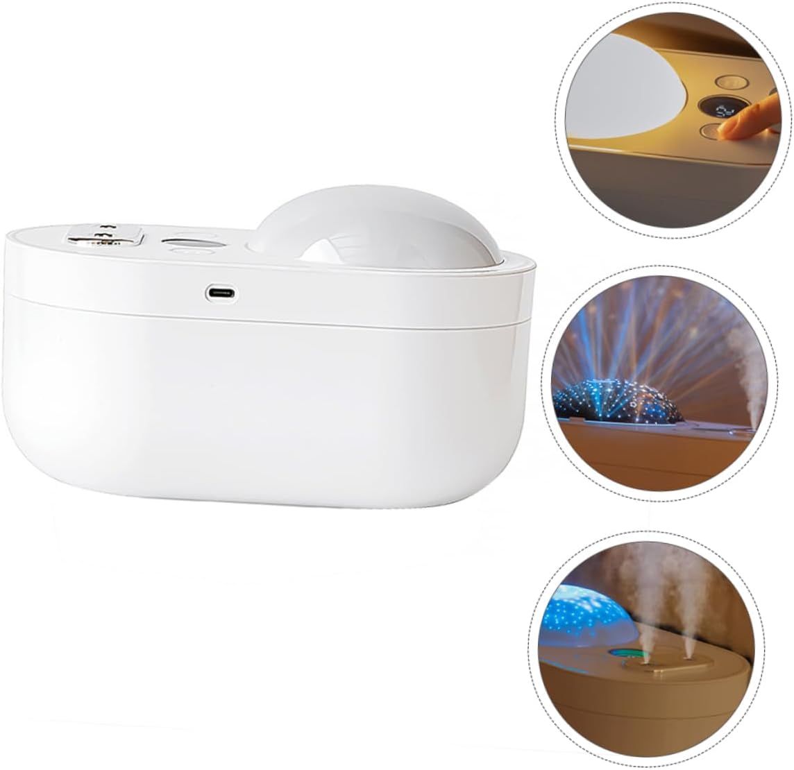 Large Capacity Dual-jet Home Projector Humidifier Essential Oil Aromatherapy Decorative Boys and Girls Present