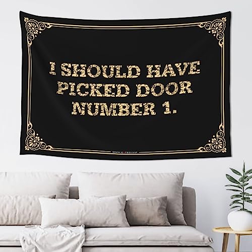 �j���̓��A�̂��߂̃r�[���f�R���[�V���� I Should Have Picked Door Number 1.�^�y�X�g���[ �o�[ �X�^�b�t�j���̓��A �j�̎q�̐Q���A�N�Z�T���[(100X150CM)
