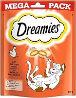 Dreamies Klassiker Katzensnacks mit Huhn – Katzenleckerli mit knuspriger Textur und cremiger Füllung – 4 x 180g – Ansicht 2