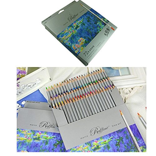 VIDOO 72 Farbe Kunst Zeichnung Öl Ungiftige Bleistifte Set Für Künstler Skizze