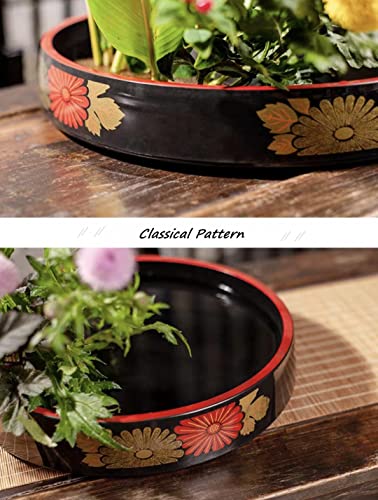 Japanese Flower Frog Ikebana Vase Kit Flower Container With 2.4" Floral Frog And 2 In 1 Kenzan Needle Straightening Tool-8.3" Plastic Ikebana Bowl #TOP1