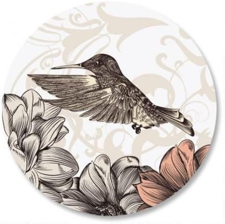 Miniatura 1 de Sellos adhesivos para sobres de jardín de colibríes, juego de 144 (1 diseño) sellos adhesivos en 6 hojas de 8-12 x 11 pulgadas