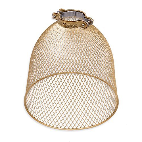 Rustic State Industrial Retro Style Mesh Wire Cage for Pendant Ceiling Lamp (Gold)