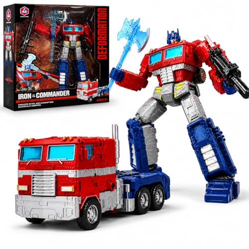 SHAHNARO Transformers One Prime Changer Optimus Prime 12-Inch (28cm) BIG Size Robot Action Figure Car Toys for Boys Kids Toy Truck Transformer Gift Toys for Ages 6+ (Optimus Prime)