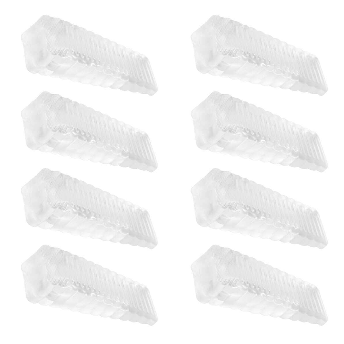 Mikikit 8 Piezas Tope de Puerta de Seguridad Tipo Cuña Tapón de Seguridad para Puerta Unidades Duradero para Interiores y Exteriores