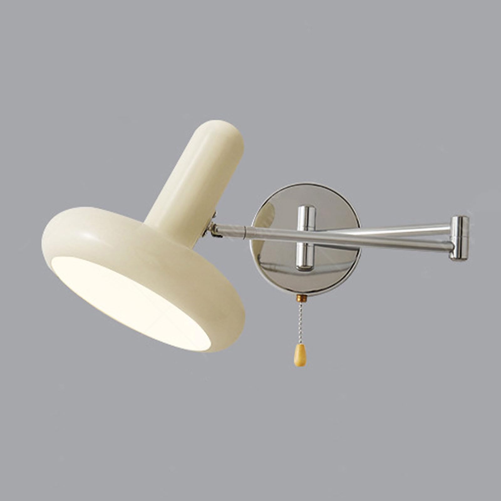 AWEITG Adjustable Iron Wall Sconce E26/E27 - Golden Finish Indoor Lamp for Bedroom, Living Room, and Outdoor