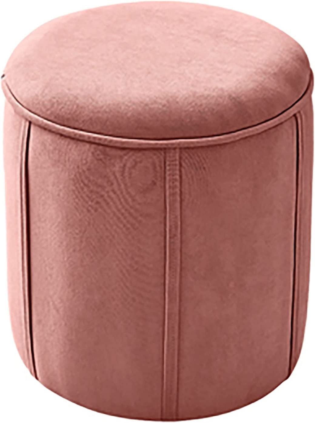 Pouf coffre de rangement rose pour gagner de la place dans une entrée