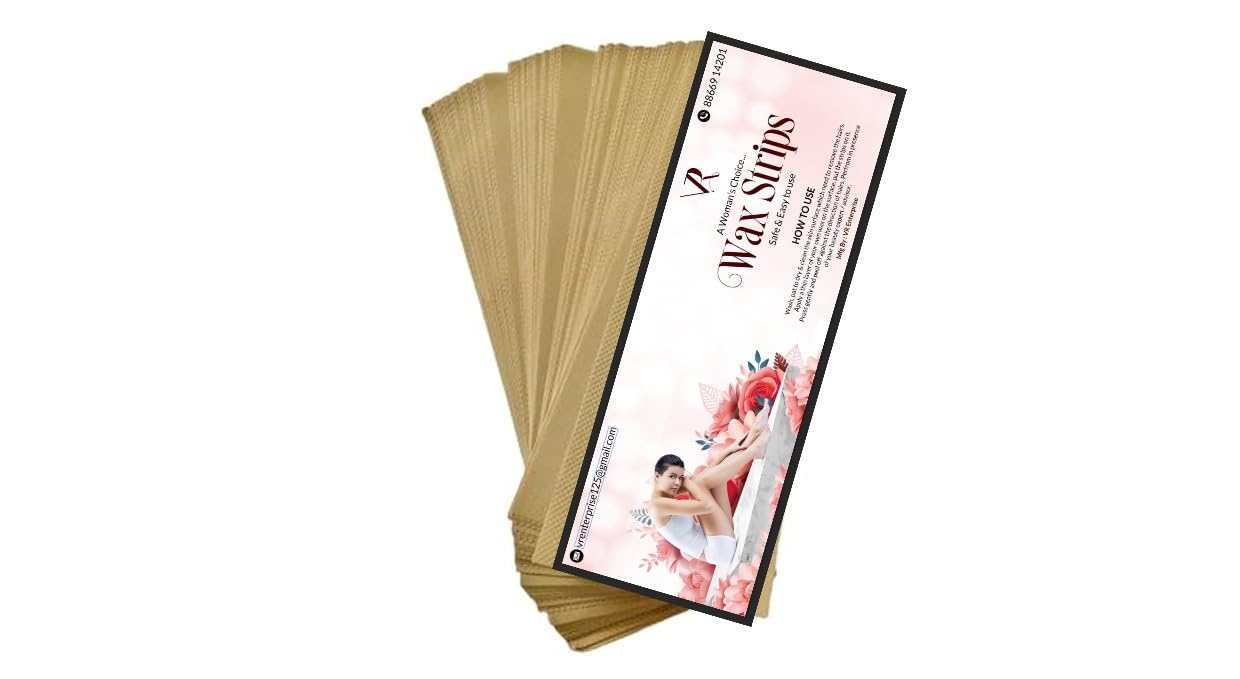 Brown Wax Strips for Hair Removal – Soft Lint-Free Nonwoven Waxing Strips for Smooth & Hydrated Skin, Legs, Arms, Face & Body, Salon & Home Use (1 count (Pack of 360))-image-25