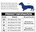 MOREZI Hundejacke ist eine wasserdichte, mit Fleece gefütterte Hundewinterjacke mit verstellbarem Gürtel und Reflexbesatz, geeignet für Dackel und ähnliche Rassen-Navy blau-M