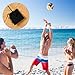 GliCraft 4 Pcs Beach Volleyball Sand Anchors 4 Inch Heavy Duty Plastic Boards with Elastic Thick Cord for Beach Volleyball Boundary Lines, with S - Hooks
