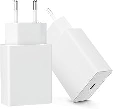 USB C Charger 20 W Pack of 2, PD Fast Charger Power Supply EU Plug with Power Delivery (PD 3.0) & PPS Compact, Fast Charging for Smartphone & Samsung Galaxy, Google Pixel