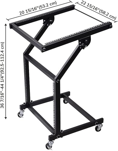 Miniatura 7 de 9U con ruedas 19 en el mezclador de audio soporte Rack entrega de EE. UU. (9U, con ruedas)
