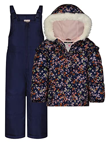 Carter's Little Girls Winter Snowsuit Ditsy Floral 5-6