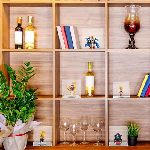 Image of Clear Self-Assembly Acrylic Display Case - 8 x 8 x 8 Inch | Transparent Dust-Proof Protection Showcase for Figurines, Collectibles, Action Figures, Basketballs & More