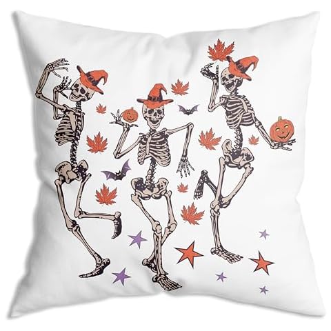 ZNGFON Halloween Skull Throw Pillow Cover Cover