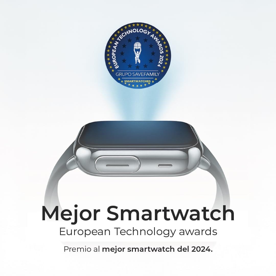 SaveFamily Enjoy | Reloj Inteligente Niño con Localizador GPS, Juegos Divertidos, Cámara, Vídeo, Llamadas, Música, Podómetro, SOS | SIM Incluida - Color Azul