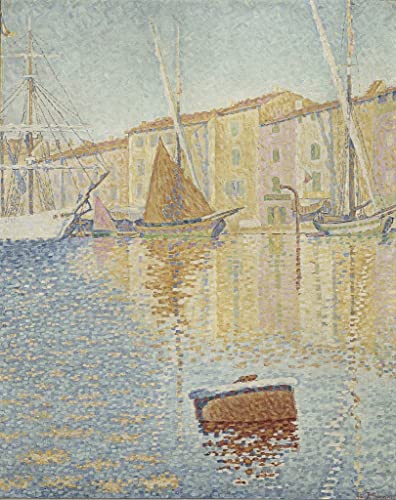 Toile murale abstraite Paul Signac grand format pour sublimer un salon vide