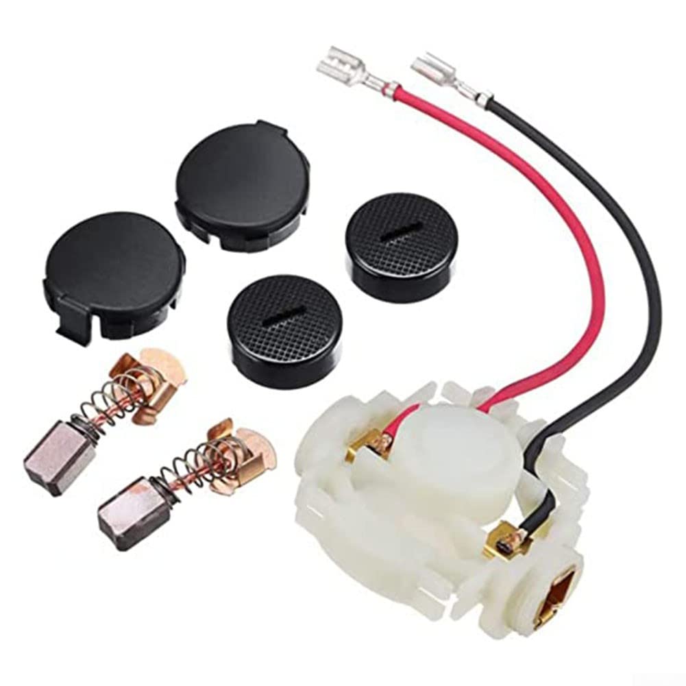 DAZZLEEX para Juego de cepillos DGA452, cepillos de Amoladora de 18 V con Tapas de portaescobillas para 638921-2 Bga450 Bga452 Dga452 Bgd800 Cb430 Piezas de Repuesto