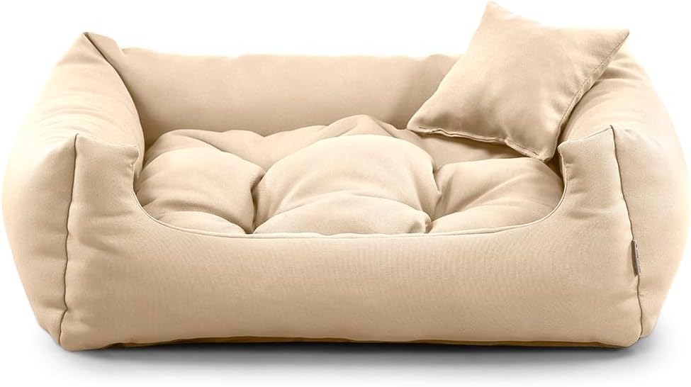 Cuscino Per Cani Gutekissen - Taglia S 70x55 Cm, Morbido, Lavabile, Beige - Foto 3