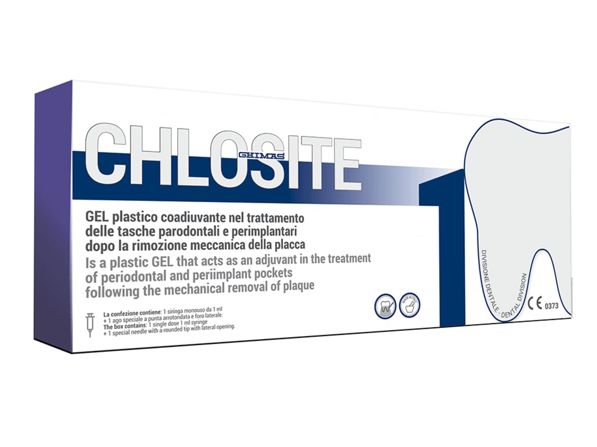 Chlosite Gel per la riduzione delle Tasche Parodontali e Perimplantari Soluzione non Chirurgica (1 Sir.da 1 ML)