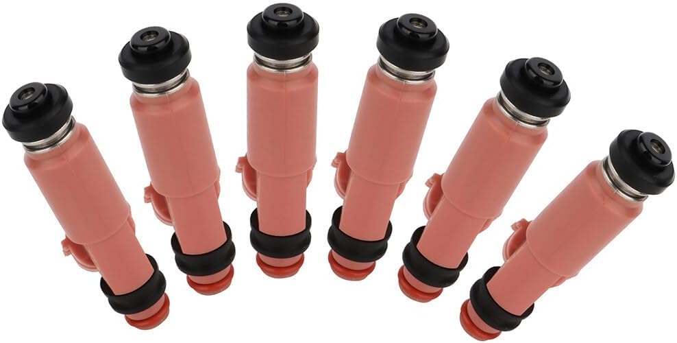 12 Holes 6Pcs Fuel Injector Replace 23250-20030 SCITOO Automotive Engine Fuel Injector fit for 02-03 for Lexus for ES300 for Toyota for Camry,04-06 for Lexus for ES330,05-07 for Toyota for Highlander