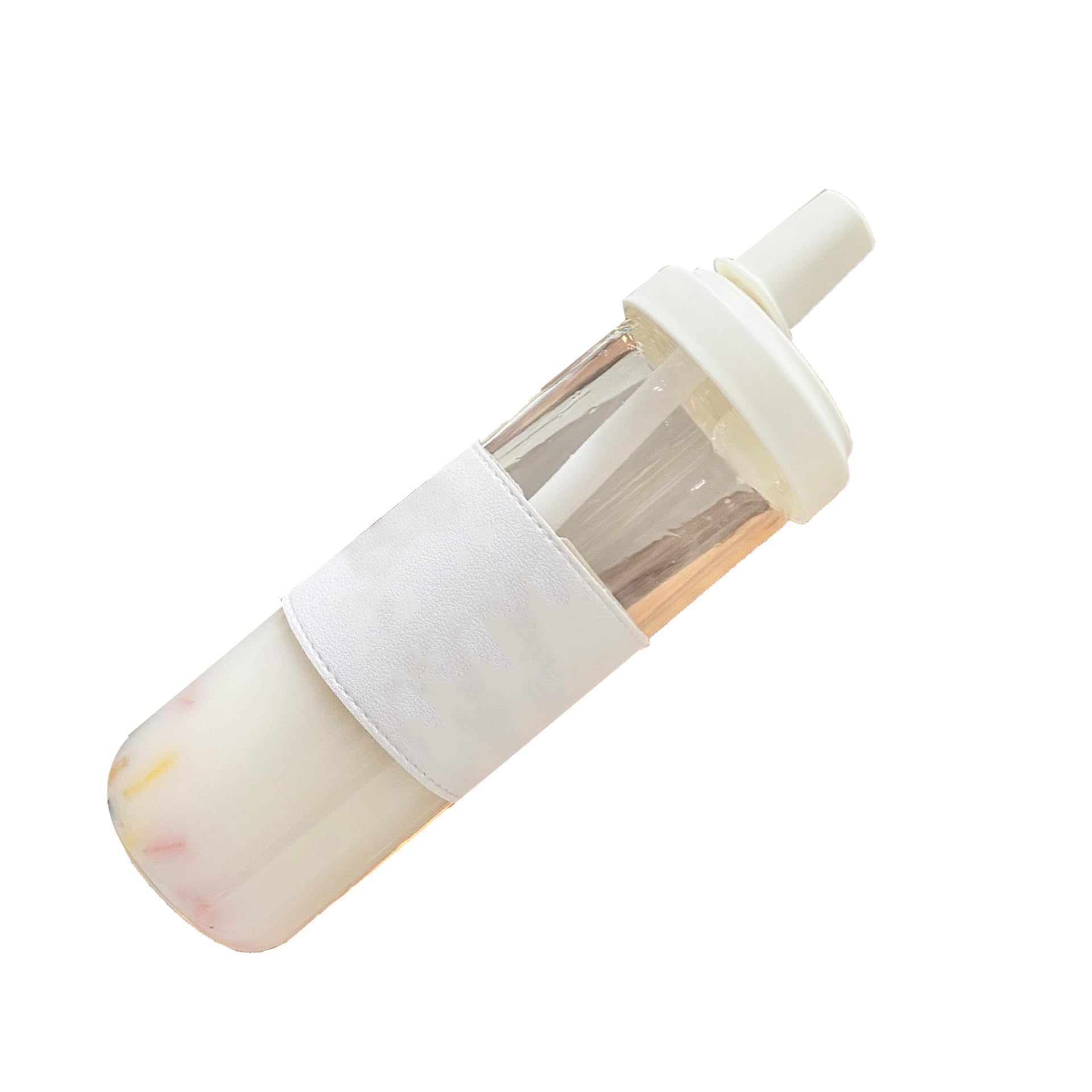 Fabater Plastic Water Cup Cute Wide Opening Heat Drinking Straw Cup for Home (N6 Sleeve 850ml)