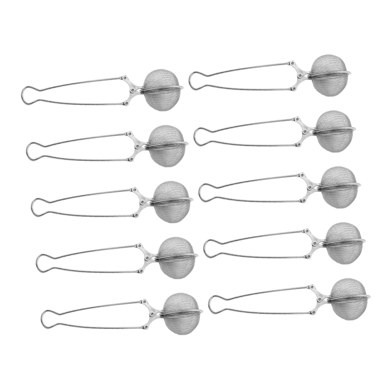 Mikinona Essential Set of 10 Stainless Steel Tea Strainers Mesh Tea Infusers for Home Office