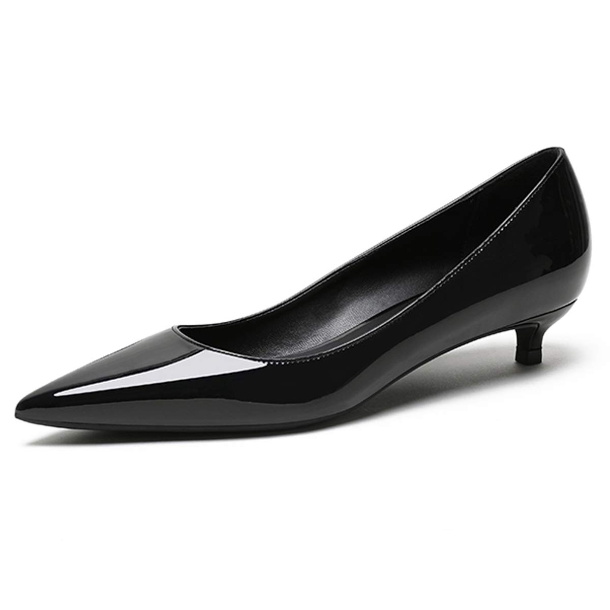 elashe Donna Pumps Versatili 3.5 cm Tacco Gattino Zeppa Bassa Punta Sottile Punta Chiusa Facili da Indossare Feste Matrimoni Ufficio e Stile Casual