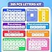 JoyCat 265 Phonics Magnetic Letter Tiles with 3 Word Folder - Hooked on Phonics Set Storage Case, Letter Sound Alphabet Letters, Preschool Pre k Classroom Materials