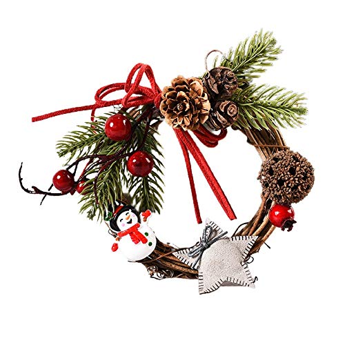 1Pc Christmas Wreath Christmas Tree DIY Floral Wedding Artificial