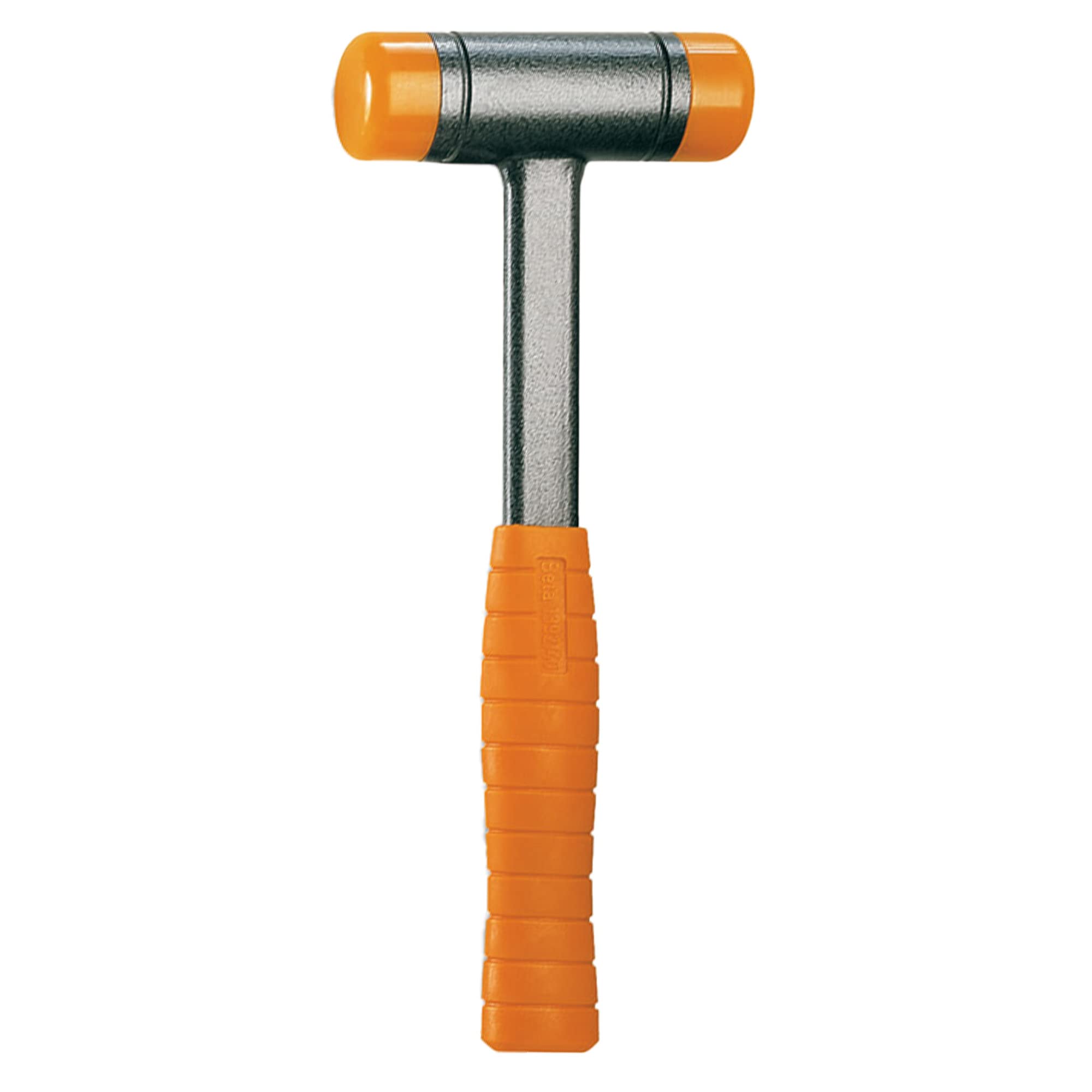 BETA - Mazzuola Antirimbalzo Professionale con Battenti Intercambiabili in Plastica 60 mm, Manico in Acciaio per Battitura Controllata e Lavorazioni Senza Rimbalzo, Serie 1392 60