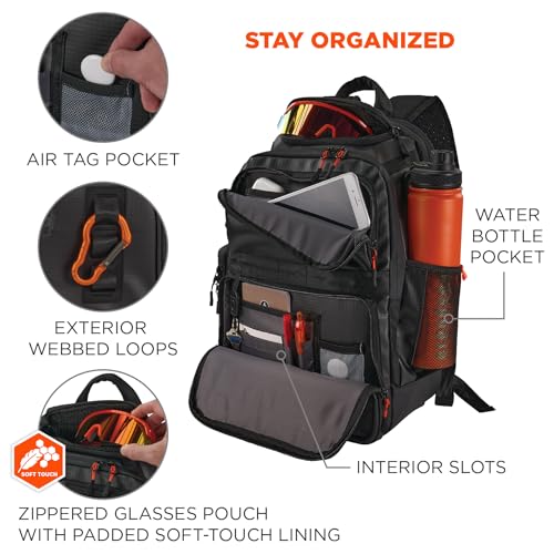 Ergodyne Mobile Office Backpack, Black, 14in L, 8in W, 17.5in H3