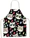 JFAN Grembiule da Cucina Donna Unisex Simpatico Cartone Animato Grembiule da Barbecue