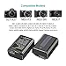 Neewer 2-Pack NP-FW50 Replacement Battery and Dual USB Charger Compatible with Sony ZV-E10, A7, A7R, A7RII, A7II, A7SII, A7S, a3000, a5000, a6000, a6300, a6400, a6500, RX10 Series Camera