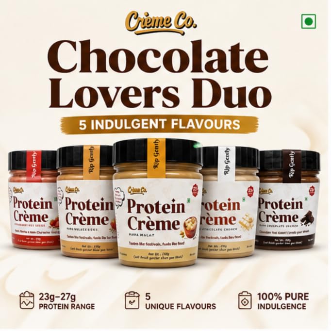 Image of CREME CO. The Complete Collection - All 5 Flavours Gourmet Protein Creme Combo (5 X 200G)