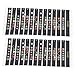 Dilwe 10 Sheet Guitar Fretboard Stickers,Guitar Note Stickers for Beginner Learner Practice,Guitar Fretboard Note Color Coded Note Decals Fingerboard Sticker(T-101B [black background color surface])