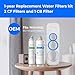 Waterdrop G3 Replacement Filter 1-Year Combo, Pack of 2 WD-G3-CF Filters and 1 WD-G3-CB Filter, Replacement for WD-G3-W, WD-G3P600 and WD-G3P800-W Reverse Osmosis System