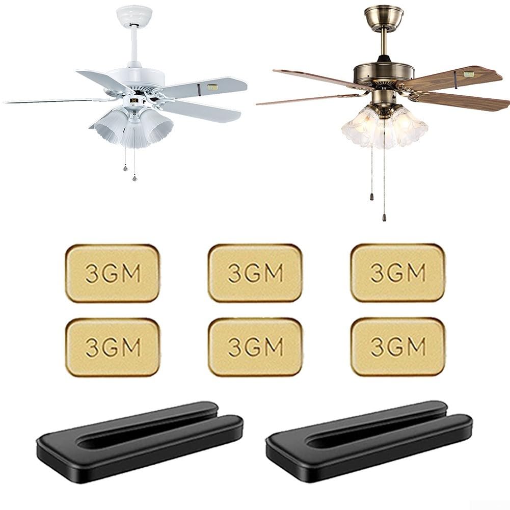 Kit de equilibrio de ventilador de techo con pesos de metal de 3 g y clips de plástico, reduce el tambaleo y el ruido para la mayoría de los ventiladores de techo, incluye manual de instrucciones