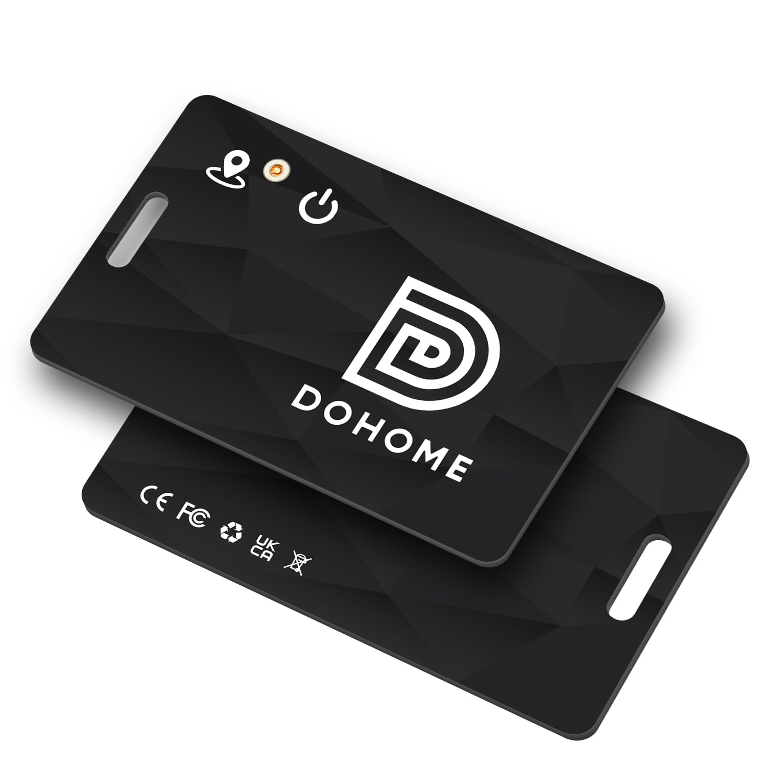 Wallet Tracker Card, Rechargeable Wallet Finder Slim Work with Apple Find My(iOS Only) Smart Wallet Finder Item Tracker IP68 Waterproof Card Tracker for Wallet,Luggage Tag,Bag