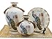 NEWQZ Decorative Vase Set of 3 for Living Room, Ceramic Vases with Peacock Decor