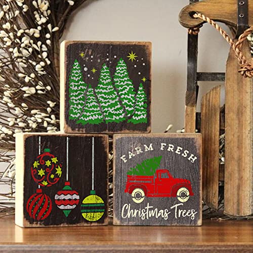 Pochoirs De Noël, 12Pcs Pochoirs De Dessin, Pochoir De Renne, Pochoirs