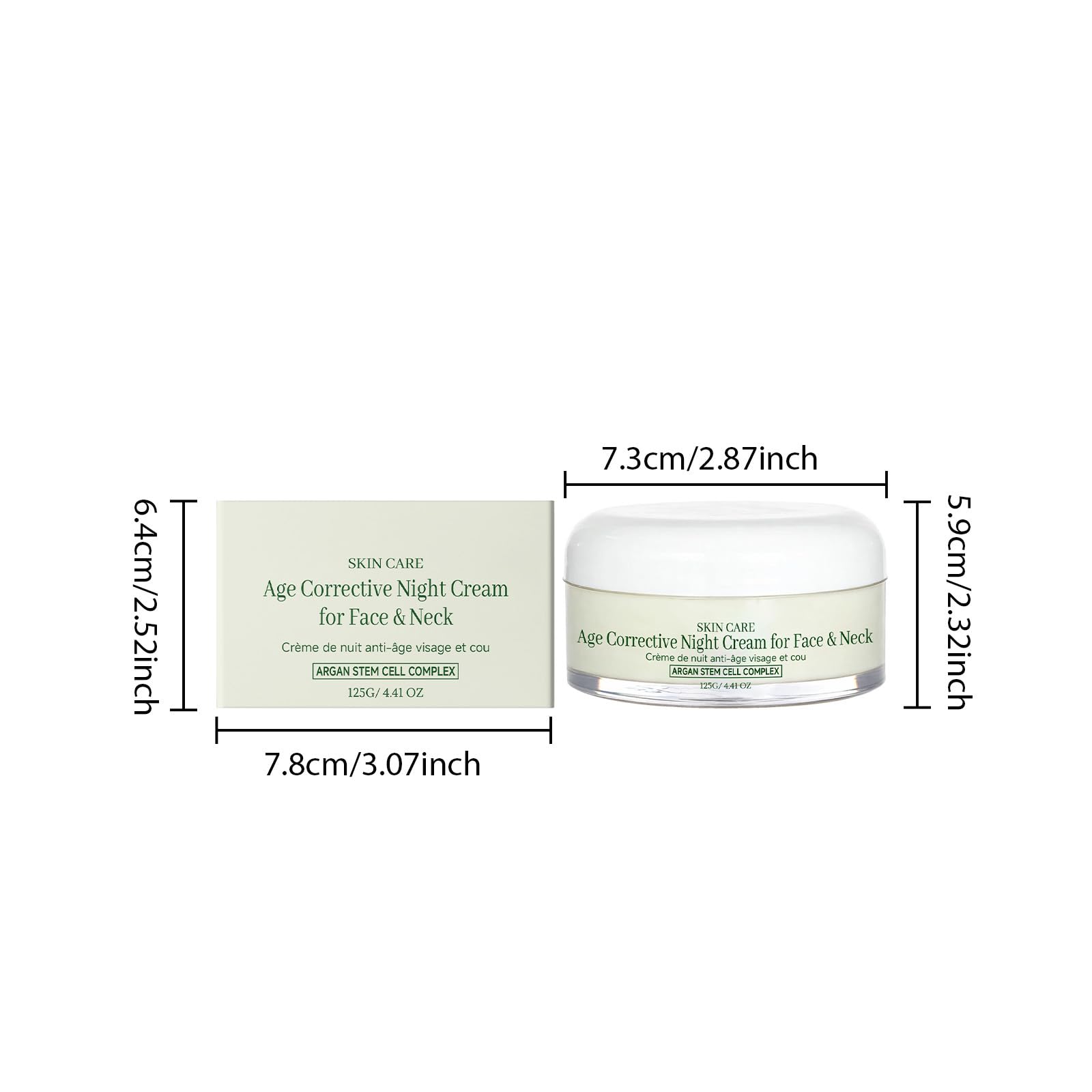 Crème hydratante visage anti-âge apaisante à la gardénia et huile de coco unisexe format 125g