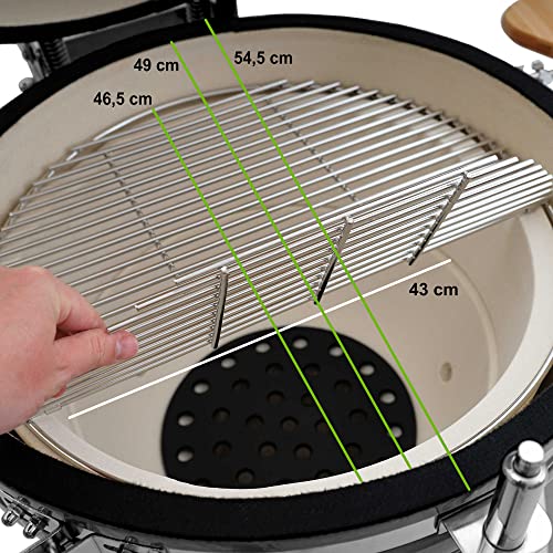 Keramikgrill BBQ-Toro Kamado Grill Kuro 52 cm Holzkohlegrill