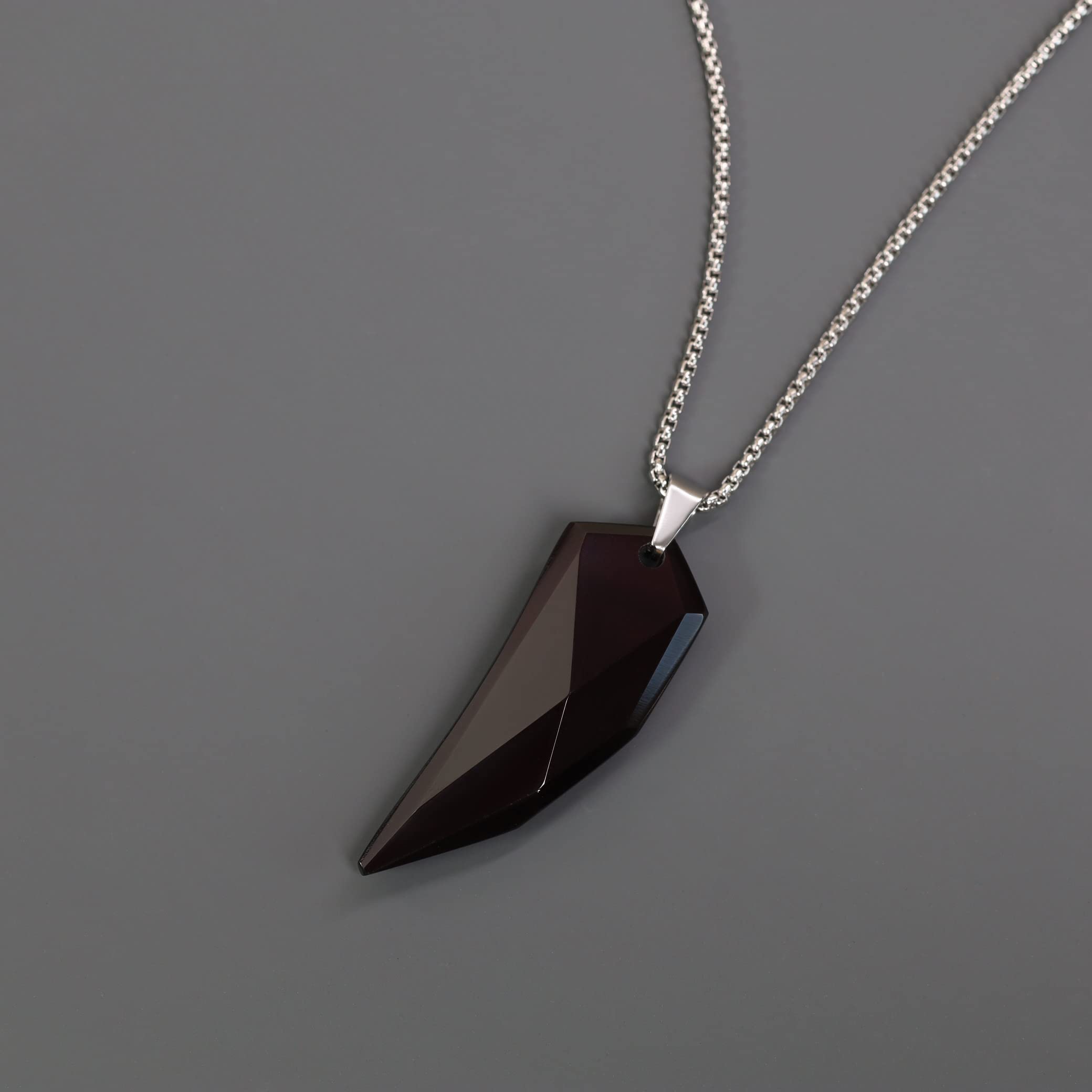 COAI Collier Chaîne Pendentif Dent de Loup Amulette Homme Femme