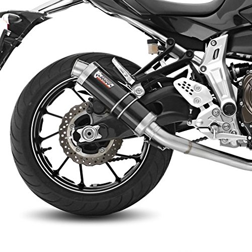 Echappement Mivv GP Yamaha MT-07 13-16 High Up Inox noir