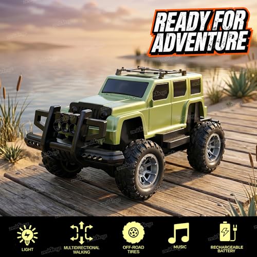 Image of Zest 4 Toyz Remote Control Car Toy for Kids | High Speed Rechargeable RC Car | Remote Control Jeep Cars for Boys and Girls | Birthday Gift for Kids - Asst