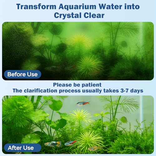 Image of Aquarium U-V Filter for Green Water, Fish Tank Filter with U-V Light & Timer, Turtle Tank Filter with Dual Outlet & Aeration, for 10-30 Gallon Freshwater & Saltwater