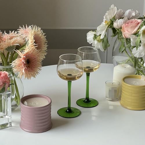 Ensemble boisson fraîche en verre émeraude style médiéval pour table prestigieuse - 5