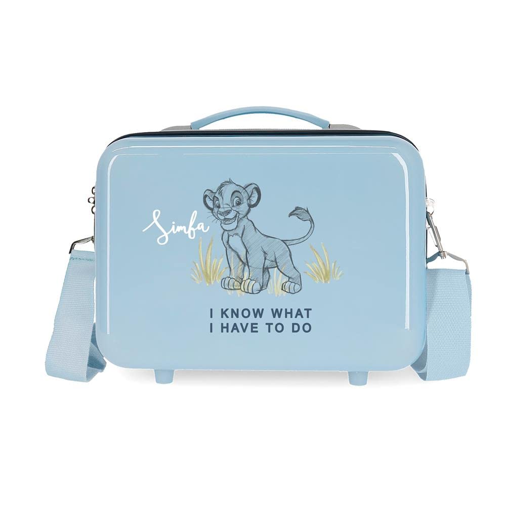 Disney Before The Bloom Valise de cabine bleue 34 x 55 x 20 cm rigide ABS fermeture à combinaison latérale 32 L 2,54 kg 4 roues doubles bagage à main